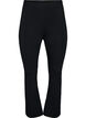 Flared jerseybroek, Zwart, Packshot image number 0