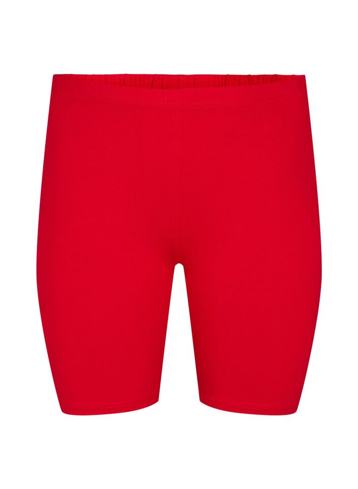Effen basic fietsbroek, Rood, Packshot image number 0