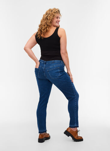 Zwangerschap Emily jeans, Blue denim, Model image number 0