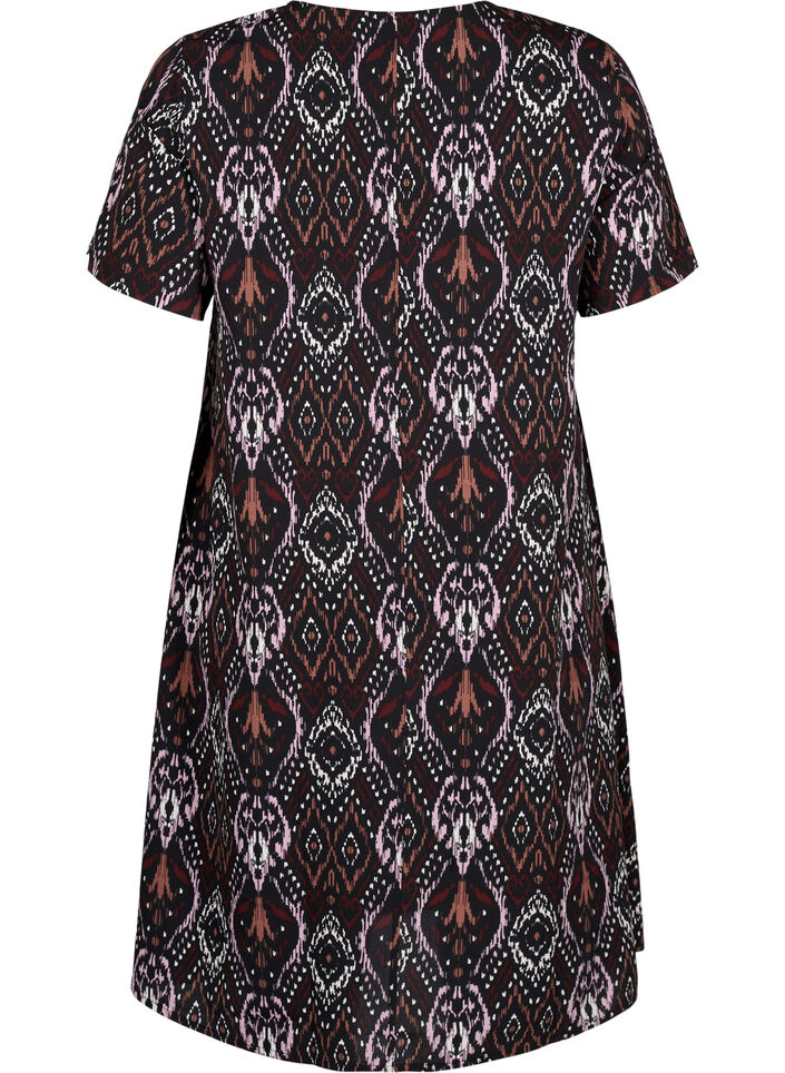FLASH - Jurk met V-hals en print, Black Rose Ethnic, Packshot image number 1