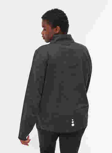 Sportief vest met rits en zakken, Asphalt Melange, Model image number 1