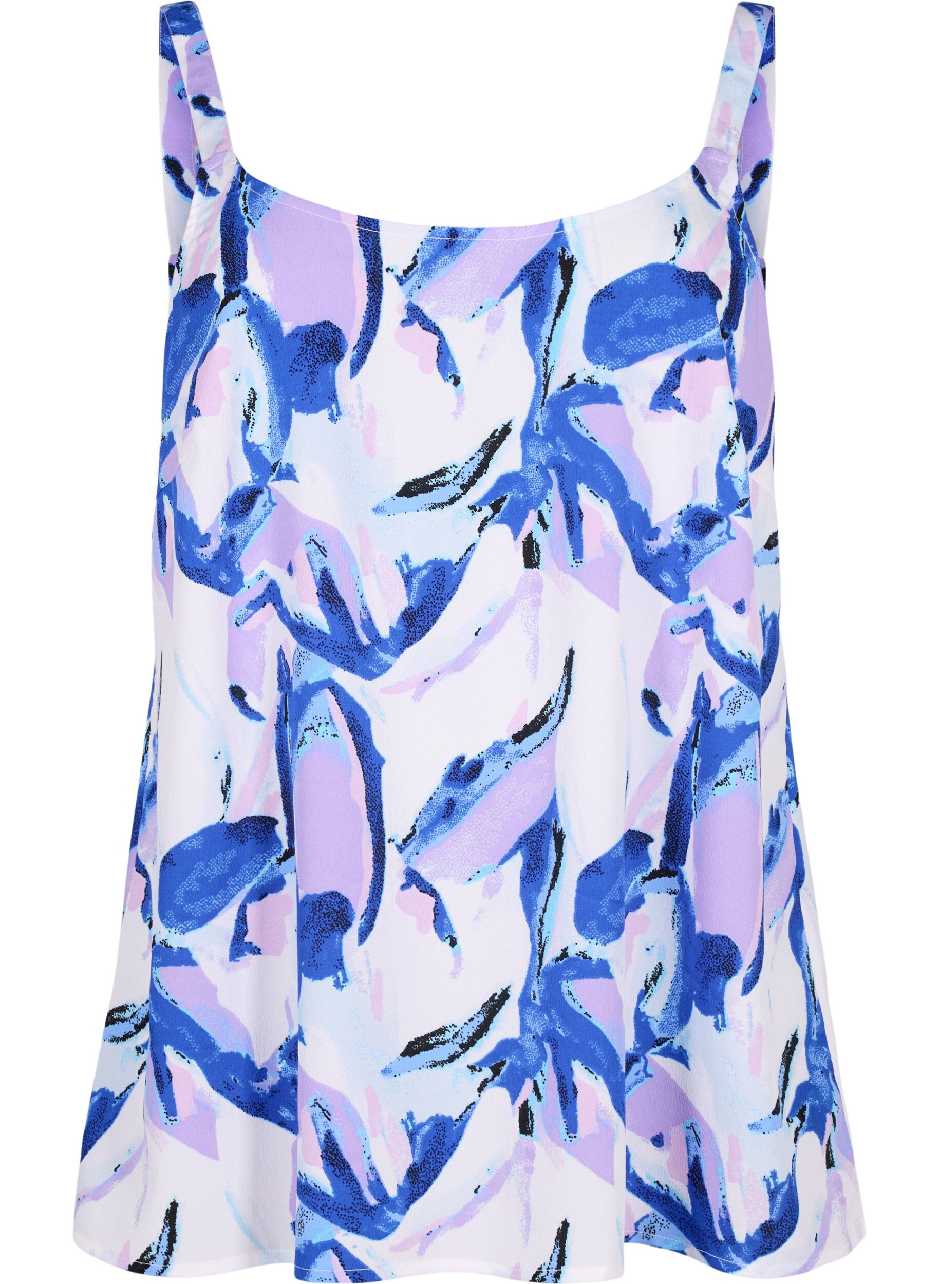 Zizzi FLASH - Top met print, Snow White Flower, Packshot image number 0