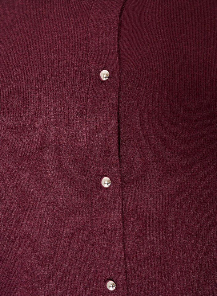 Cardigan met ronde knopen, Rood, Packshot image number 2