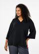 FLASH - Blouse met 3/4 mouwen, Zwart, Model image number 0