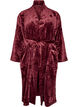 Kamerjas in zachte velour met zakken, Rood, Packshot image number 0