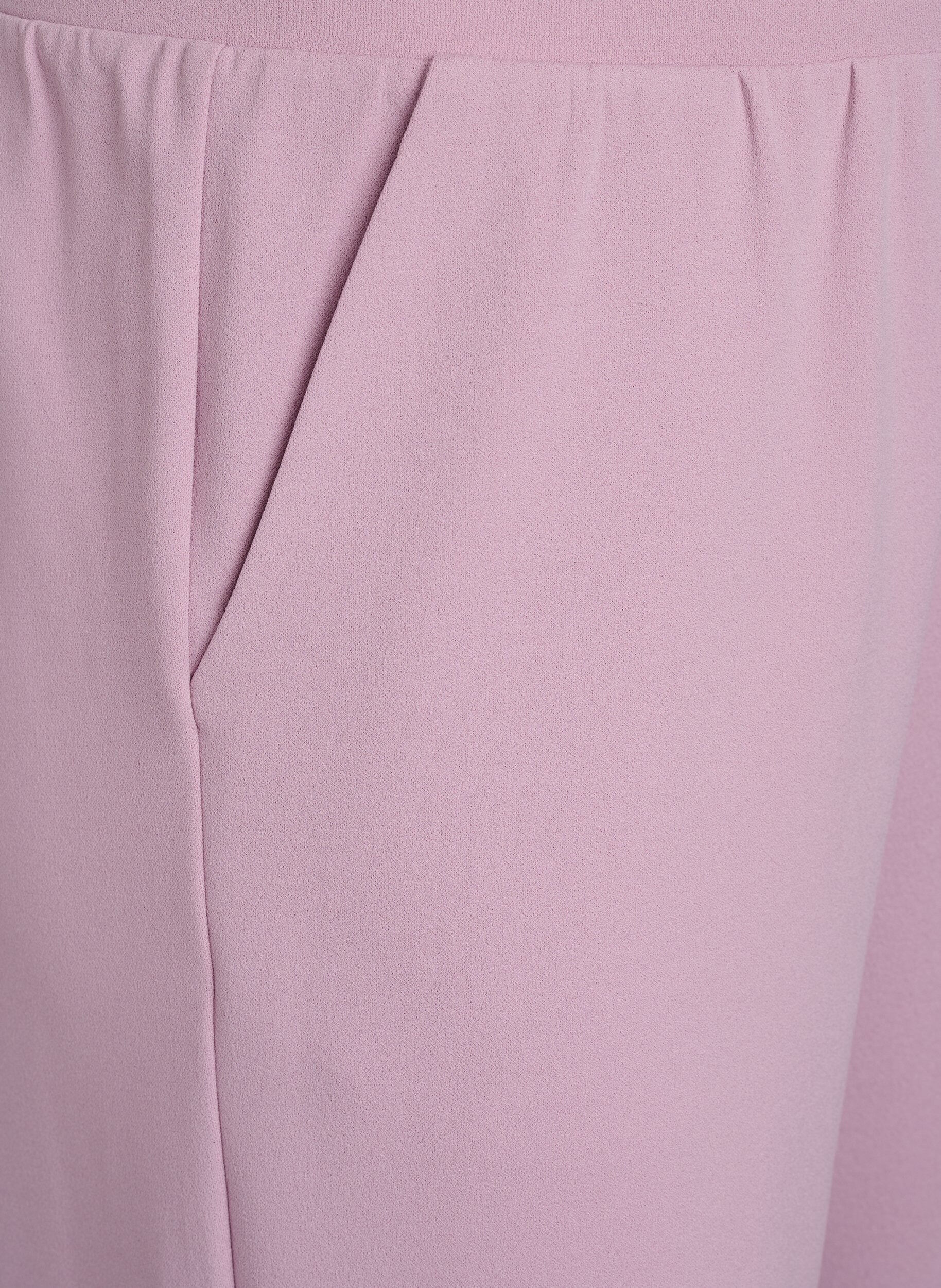 Zizzi FLASH - Hoog getailleerde kniebroek met losse pasvorm, Rood, Packshot image number 2