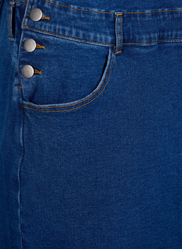 Denim overall jurk, Blauw, Packshot image number 3