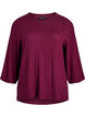 Losse blouse met 3/4 mouwen, Donker Bordeaux, Packshot image number 0