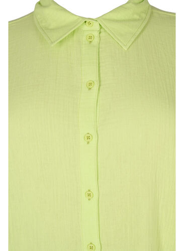 Overhemd van katoen met halflange mouwen, Wild Lime, Packshot image number 2