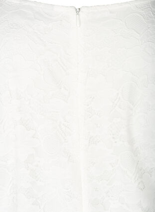 Kanten jurk met 3/4 mouwen, White, Packshot image number 3