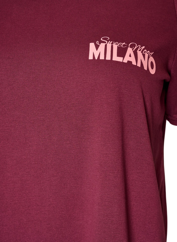 T-shirt met motief, Rood, Packshot image number 2