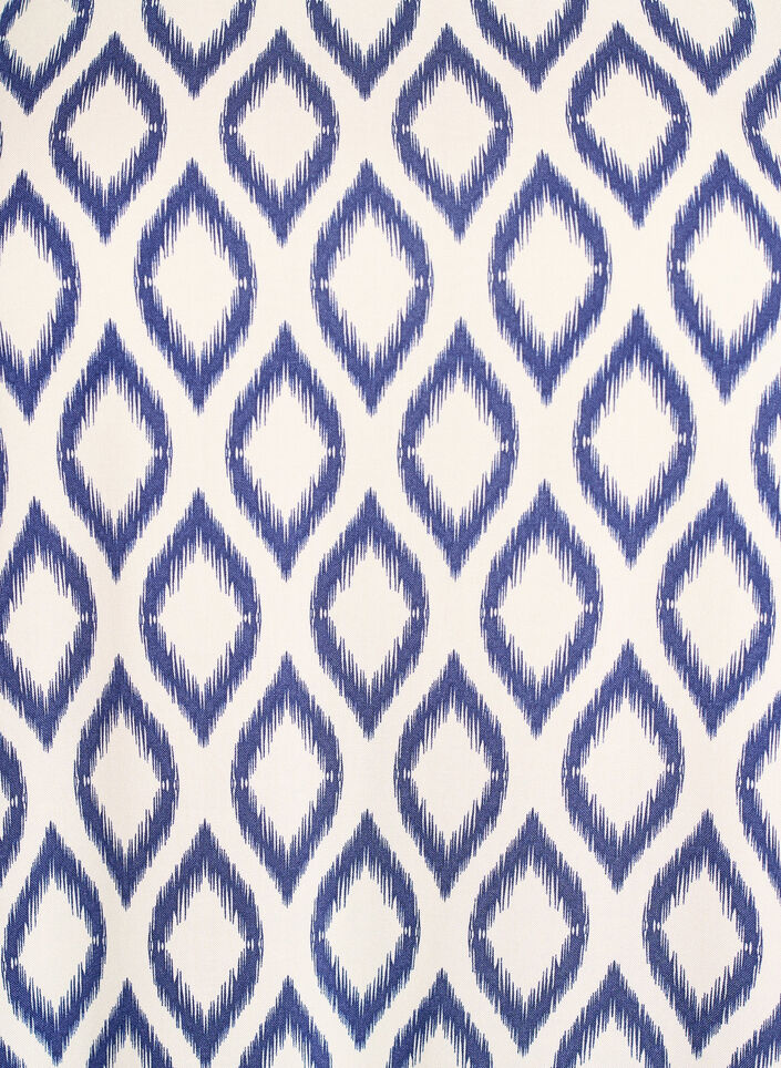Viscose jurk met snijlijn, Blauw, Packshot image number 2