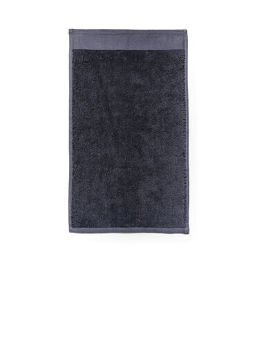 Handdoek in katoenen badstof, Graphite, Packshot image number 1