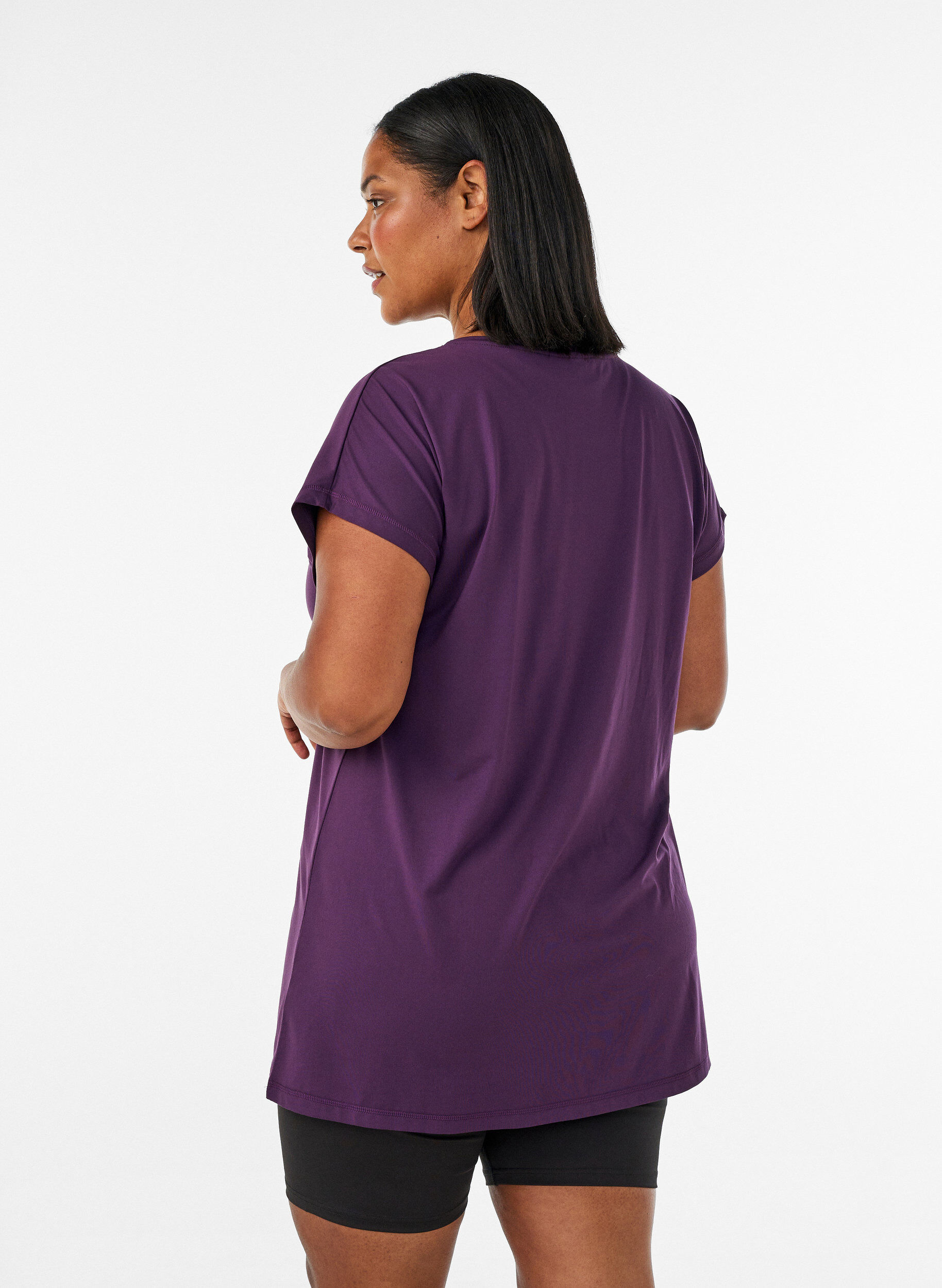 ZizziLang workout T-shirt, Paars, Model image number 2
