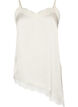 Top met bandjes en een kanten asymmetrische zoom, Vanille, Packshot image number 0