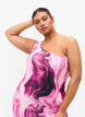 Nauwsluitende one-shoulder jurk met print, Raspberry Rose AOP, Model image number 2