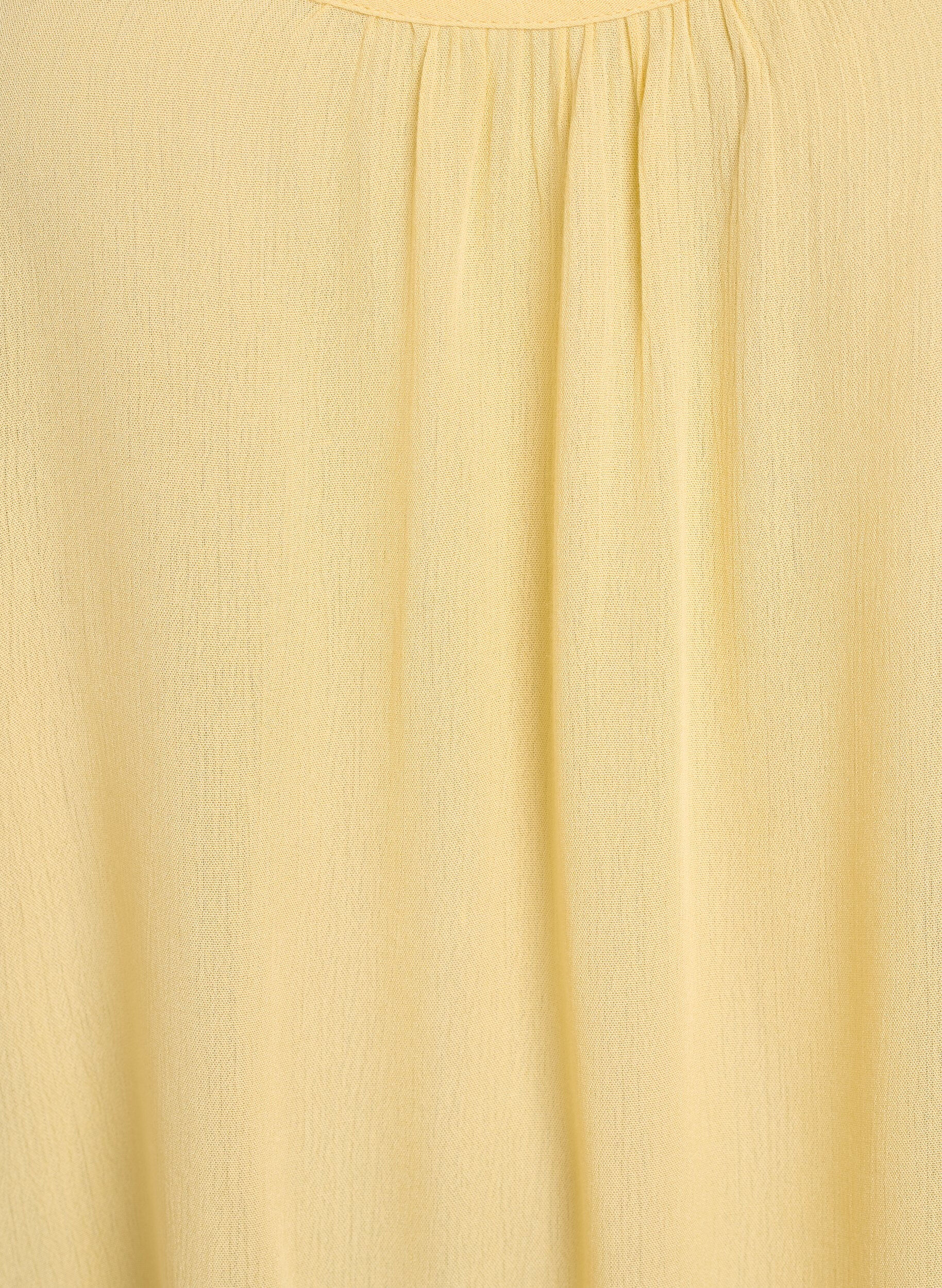 ZizziStrap top in viscose, Geel, Packshot image number 2