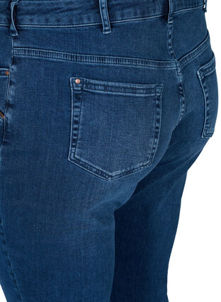Extra slim fit Sanna jeans met normale taille, Blue denim, Packshot image number 3