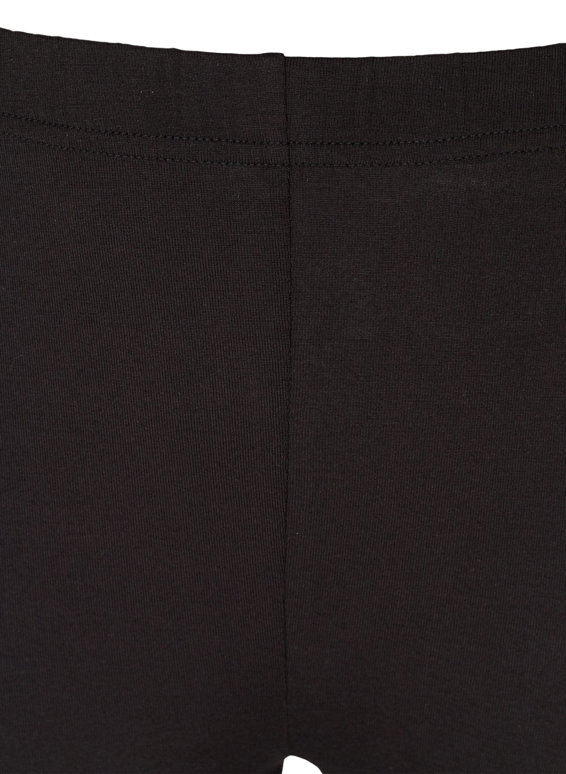 Zizzi 3/4 legging met knopen, Black, Packshot image number 2