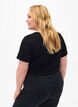 Katoenen T-shirt met tekst, Black W. Pasadena, Model image number 1