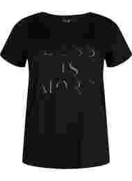 Trainingsshirt met print, Black w.Less Is More