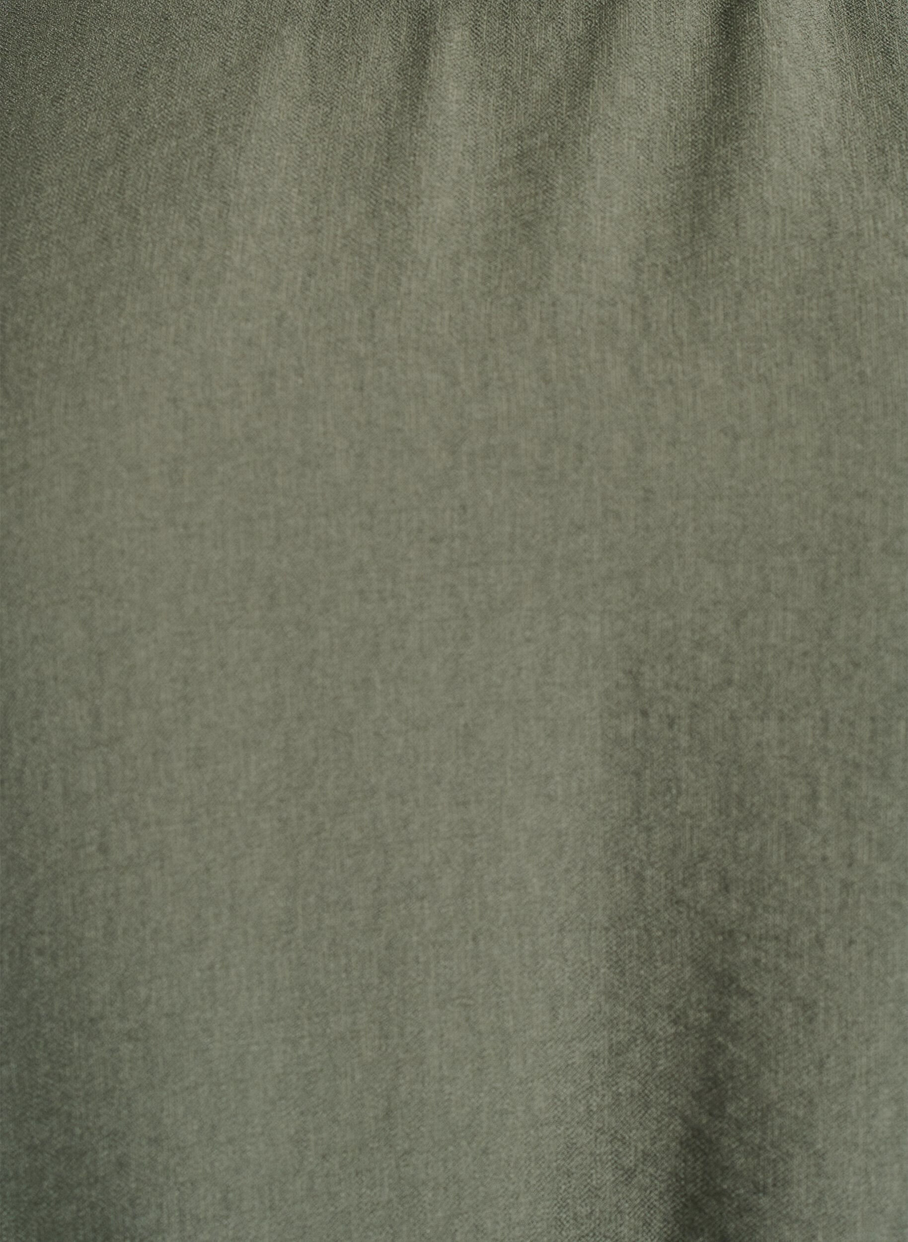 Zizzi Viscose blouse met lange mouwen, Groen, Packshot image number 2