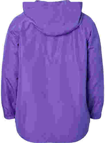 Korte jas met capuchon en verstelbare onderkant, Purple Opulence, Packshot image number 1