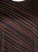 Oversized blouse met patroon, Bruin, Packshot image number 2