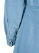 Denim jurk met knopen en lange mouwen, Light blue denim, Packshot image number 3