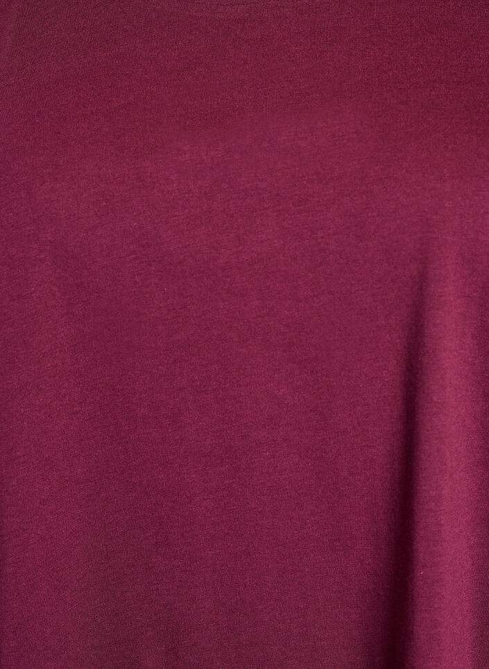 T-shirt met korte mouwen van katoenmix, Rood, Packshot image number 2