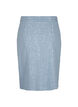 Denim rok met split en pailletten, Light Blue Denim, Packshot image number 1