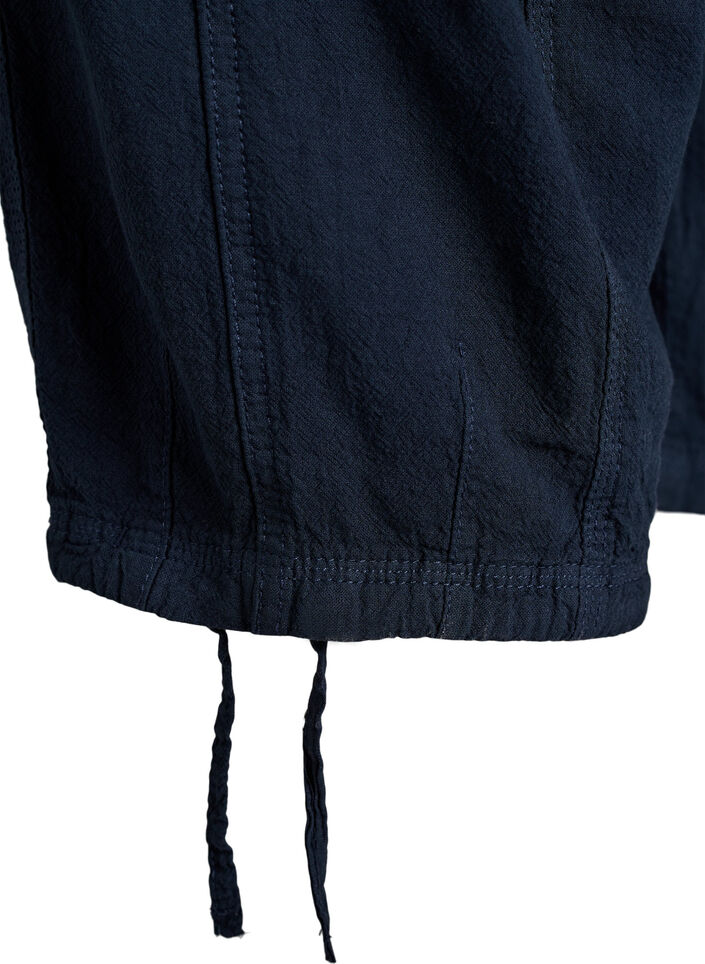 Katoenen Capri-broek, Blauw, Packshot image number 3