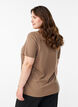T-shirt met print, Bruin, Model image number 2