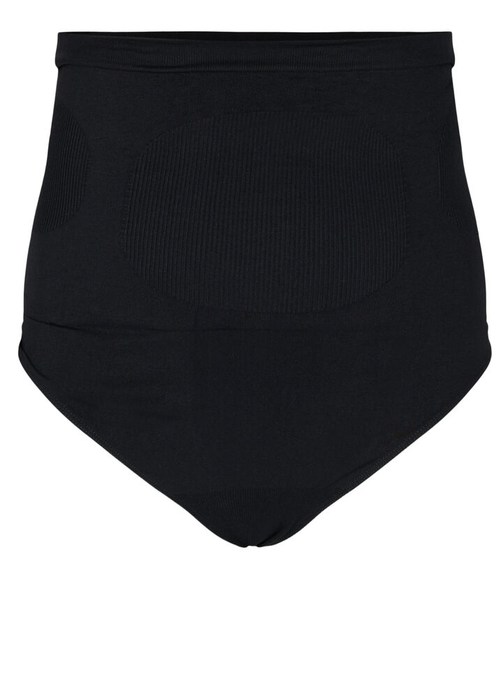 Shapewear string met hoge taille, Black, Packshot image number 0