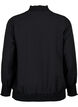 Viscose blouse met smokwerk, Black, Packshot image number 1