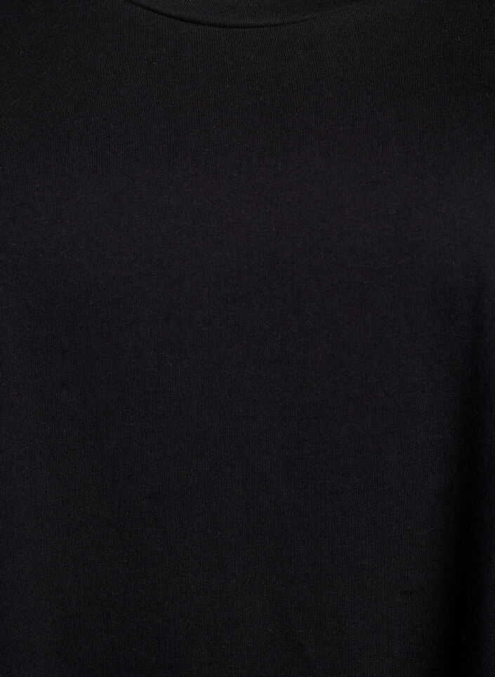 2-pack T-shirtjurk met korte mouwen, Zwart, Packshot image number 3