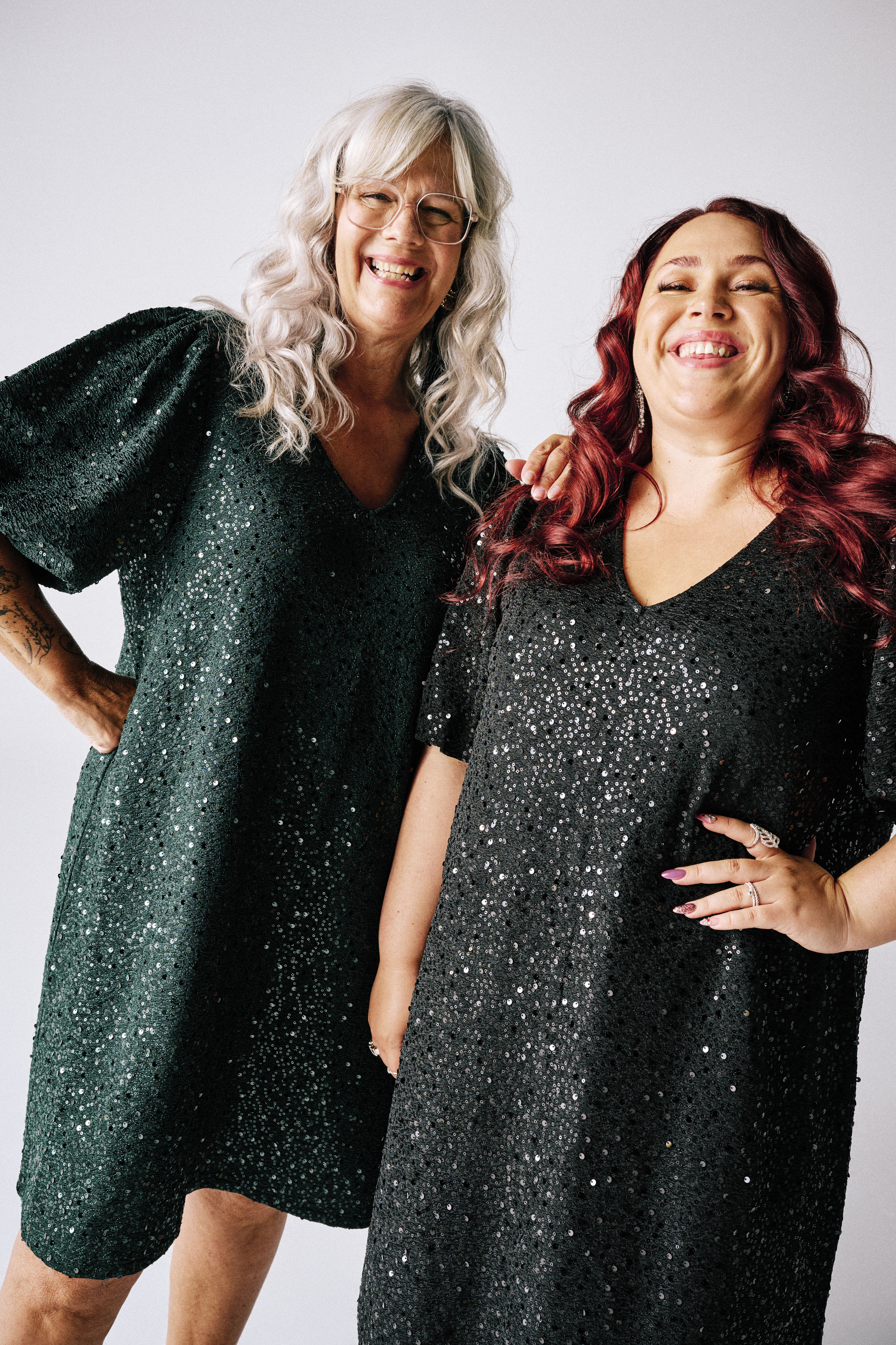 Jurk met details, , Model