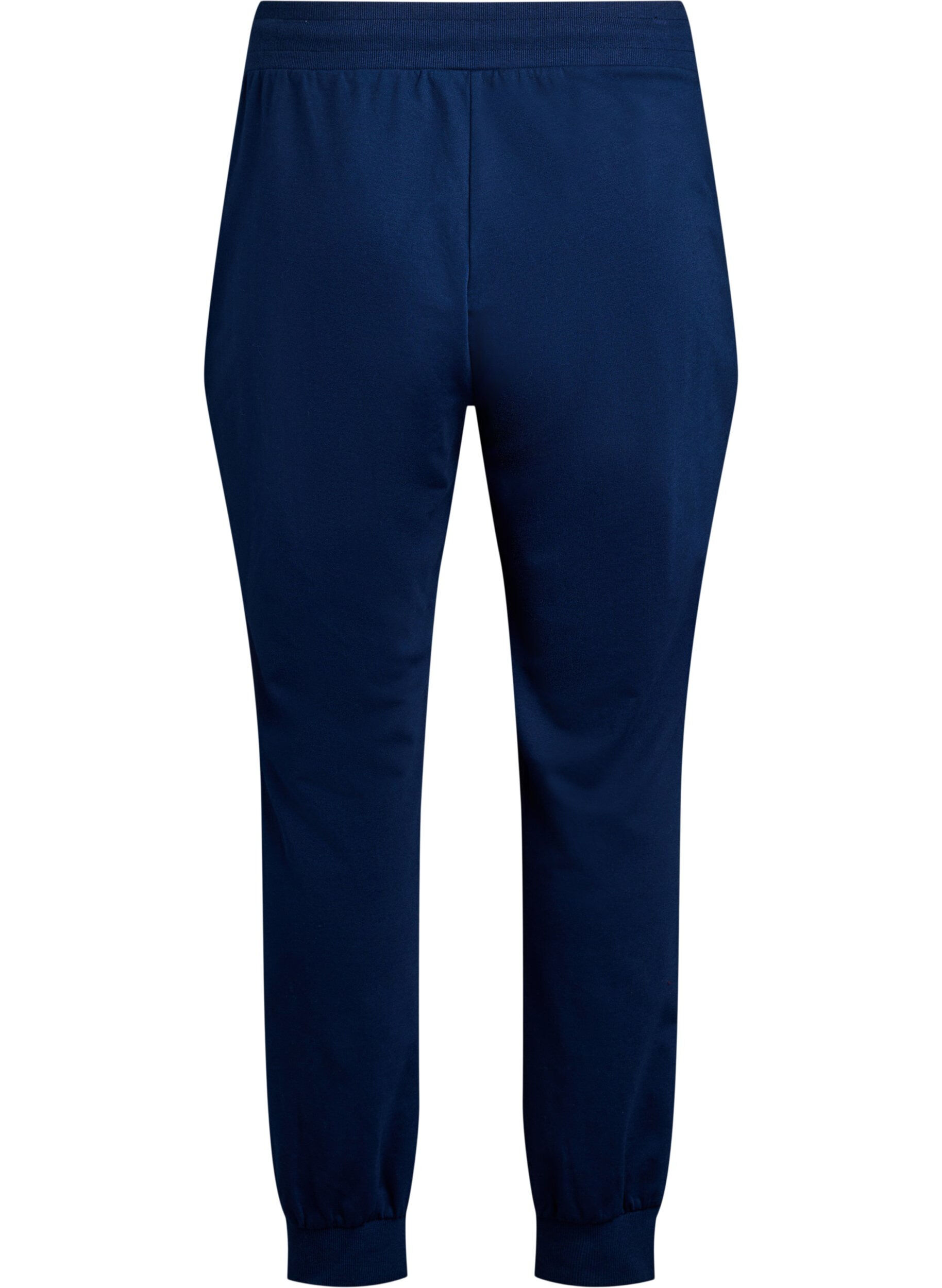 Zizzi Losse trainingsbroek met zakken, Blauw, Packshot image number 1