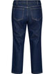 Gecropte straight-fit jeans met een normale taille, Blauw, Packshot image number 1