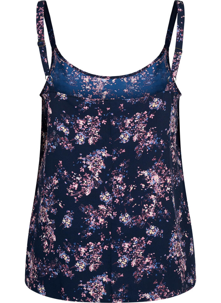FLASH - Top met print, Navy Rose Flower, Packshot image number 1