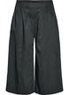 Culottes met een elastische tailleband en wijde pijpen, Zwart, Packshot image number 0