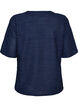 Blouse met structuur en glitter, Blauw, Packshot image number 1