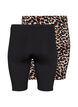 2-pack Biker shorts, Zwart, Packshot image number 1