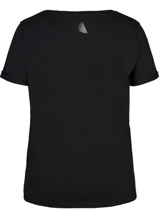 T-shirt met print, Black Blue Oil, Packshot image number 1