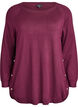 Gebreide blouse met knoopjes aan de zijkant, Rood, Packshot image number 0