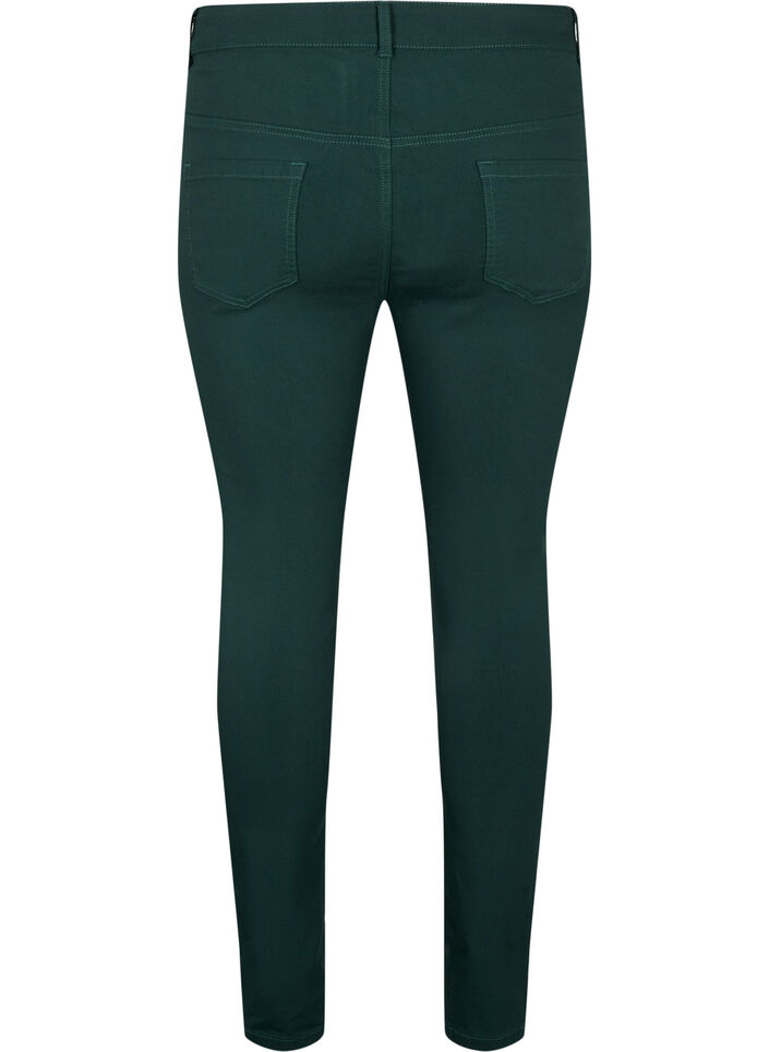 Slim fit broek met zakken, Groen, Packshot image number 1