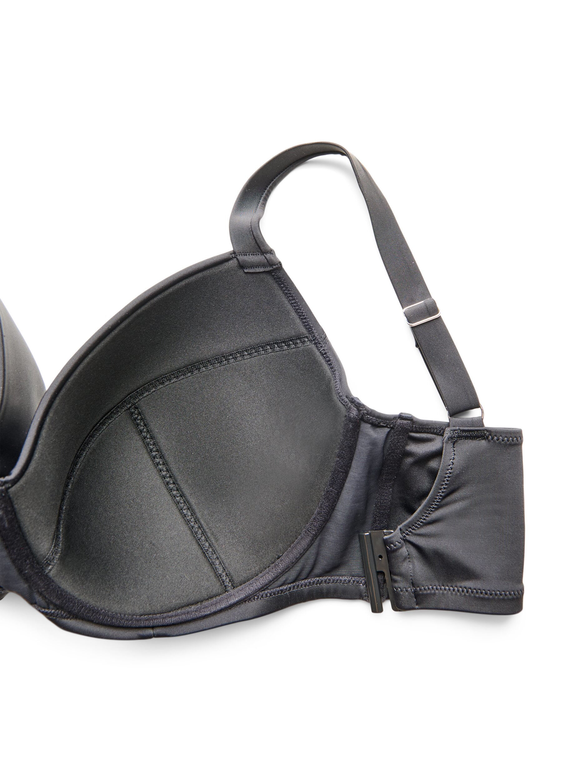 ZizziBeugel bikini top met hoge ondersteuning, Zwart, Packshot image number 3