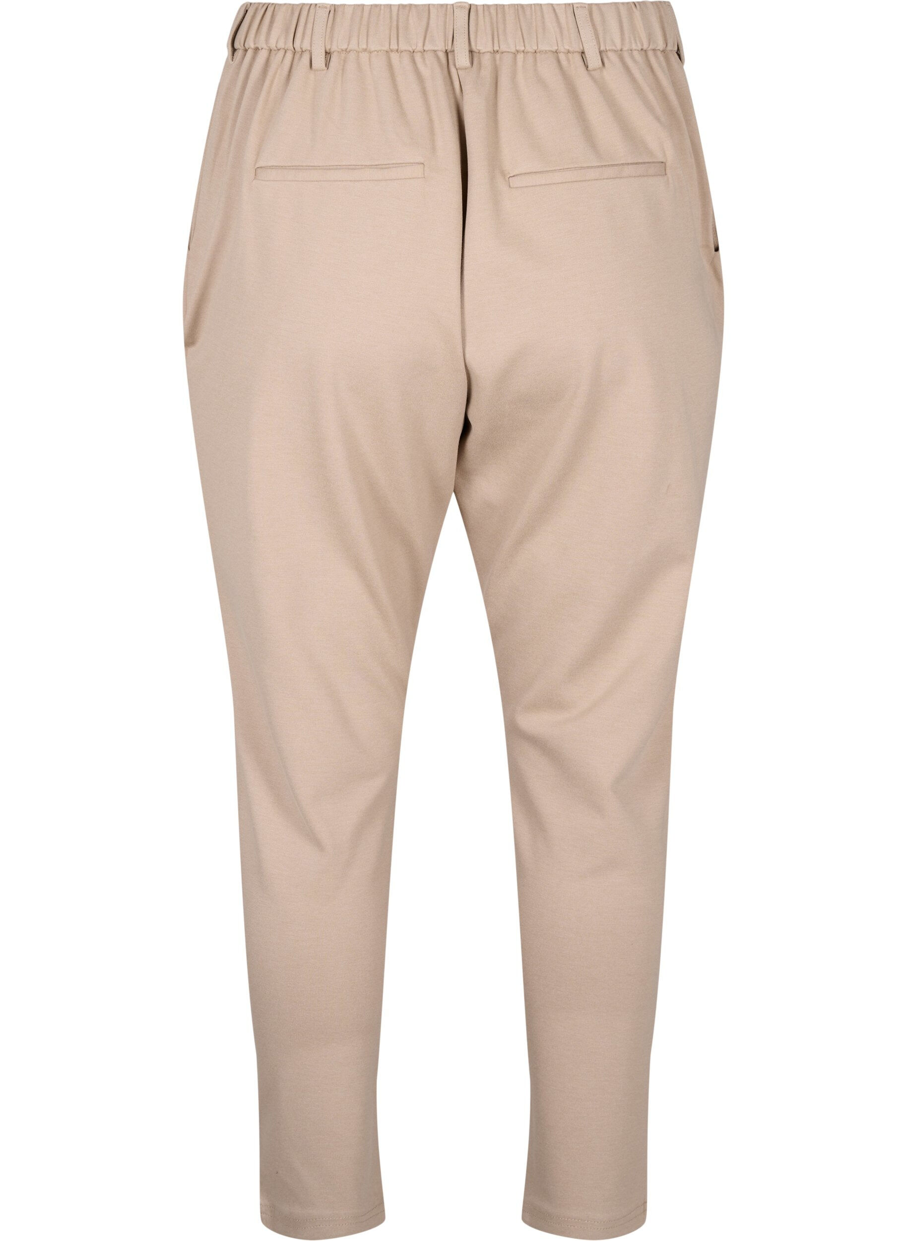Zizzi Cropped Maddison broek, Beige, Packshot image number 1