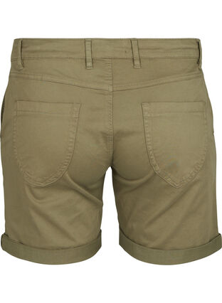 Regular shorts in katoen, Tarmac, Packshot image number 1