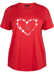 FLASH - T-shirt met motief, High Risk Red Heart